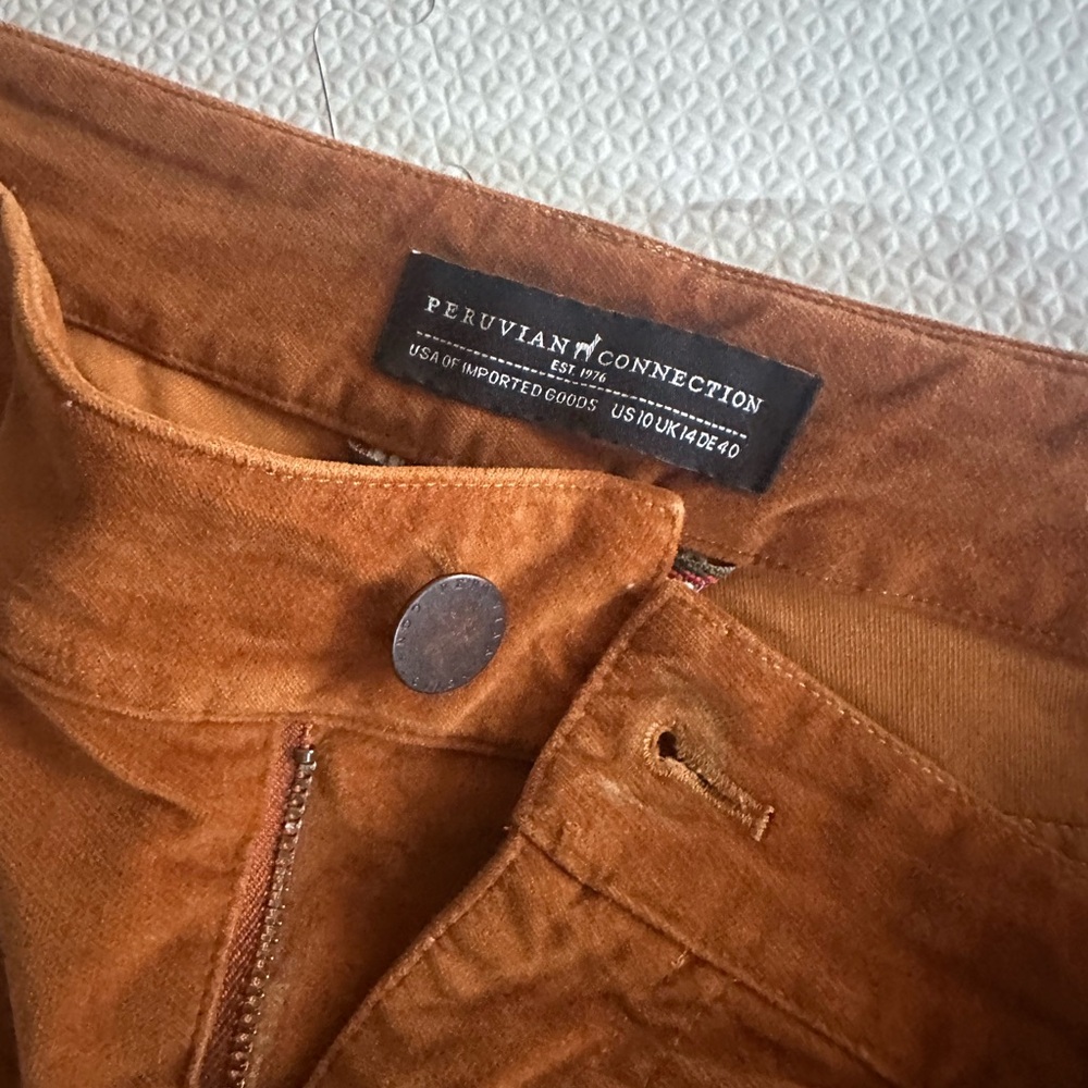 Peruvian connection velvety-feel pants